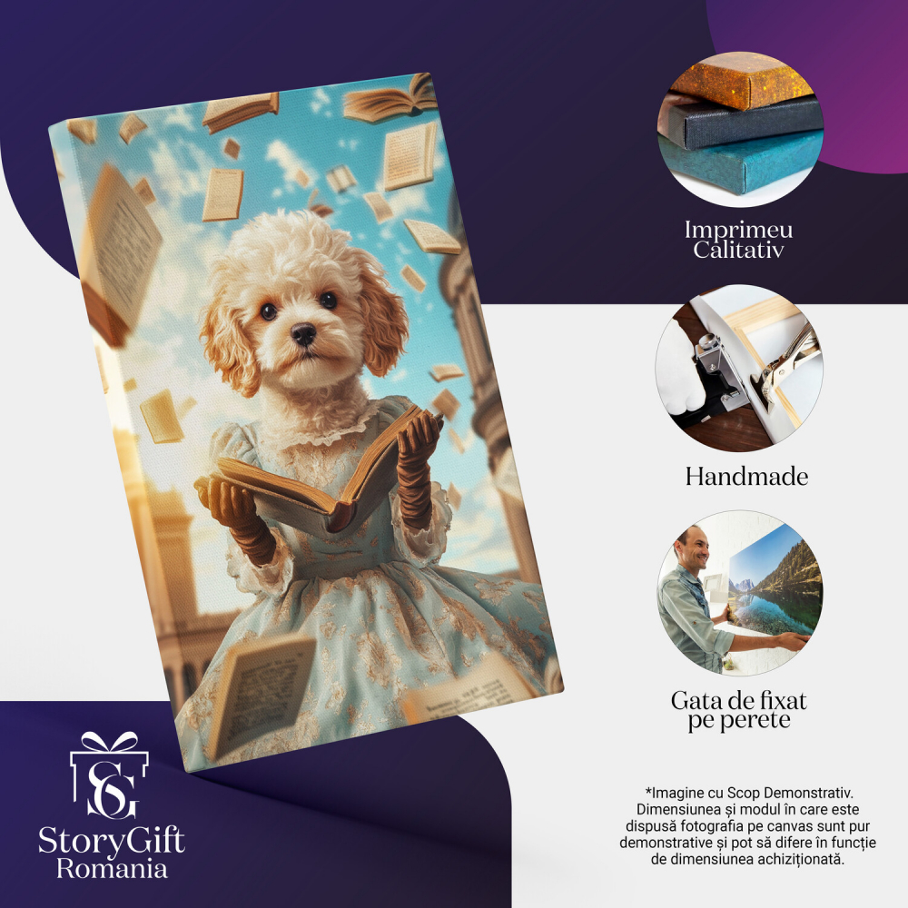 Tablou Canvas Personalizat Prințesă Cu Cărți
Marime 140x90CM [4]