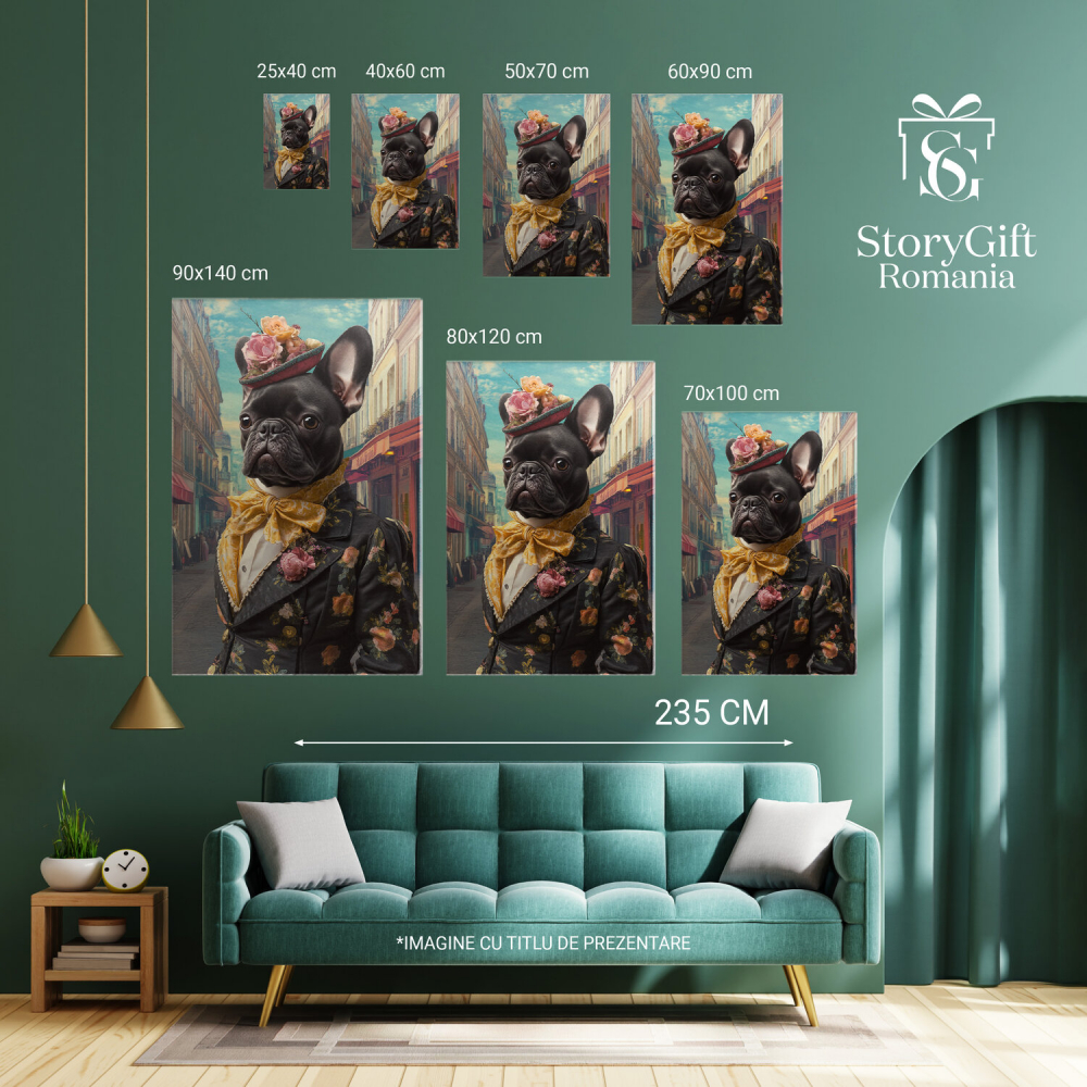 Tablou Canvas Personalizat Prințesa Regală Pe Străzile ParisuluiMarime 140x90CM [6]