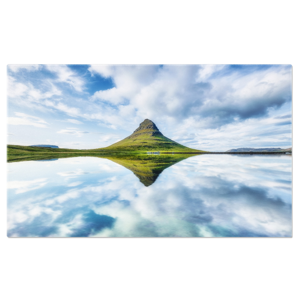 Priveliste Kirkjufell și Lacul – Islanda, Marime 40x25CM [1]