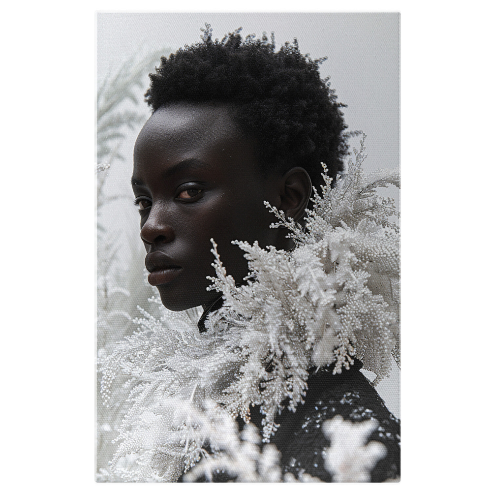 Tablou Canvas - Privirea Personajului Static în Lumea în Continuă Mișcare, Marime 40x25CM [1]