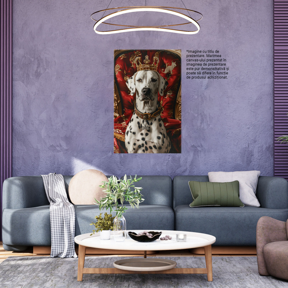 Tablou Canvas Privirea Regelui Dalmatian la Încoronare, Marime 40x25CM [3]