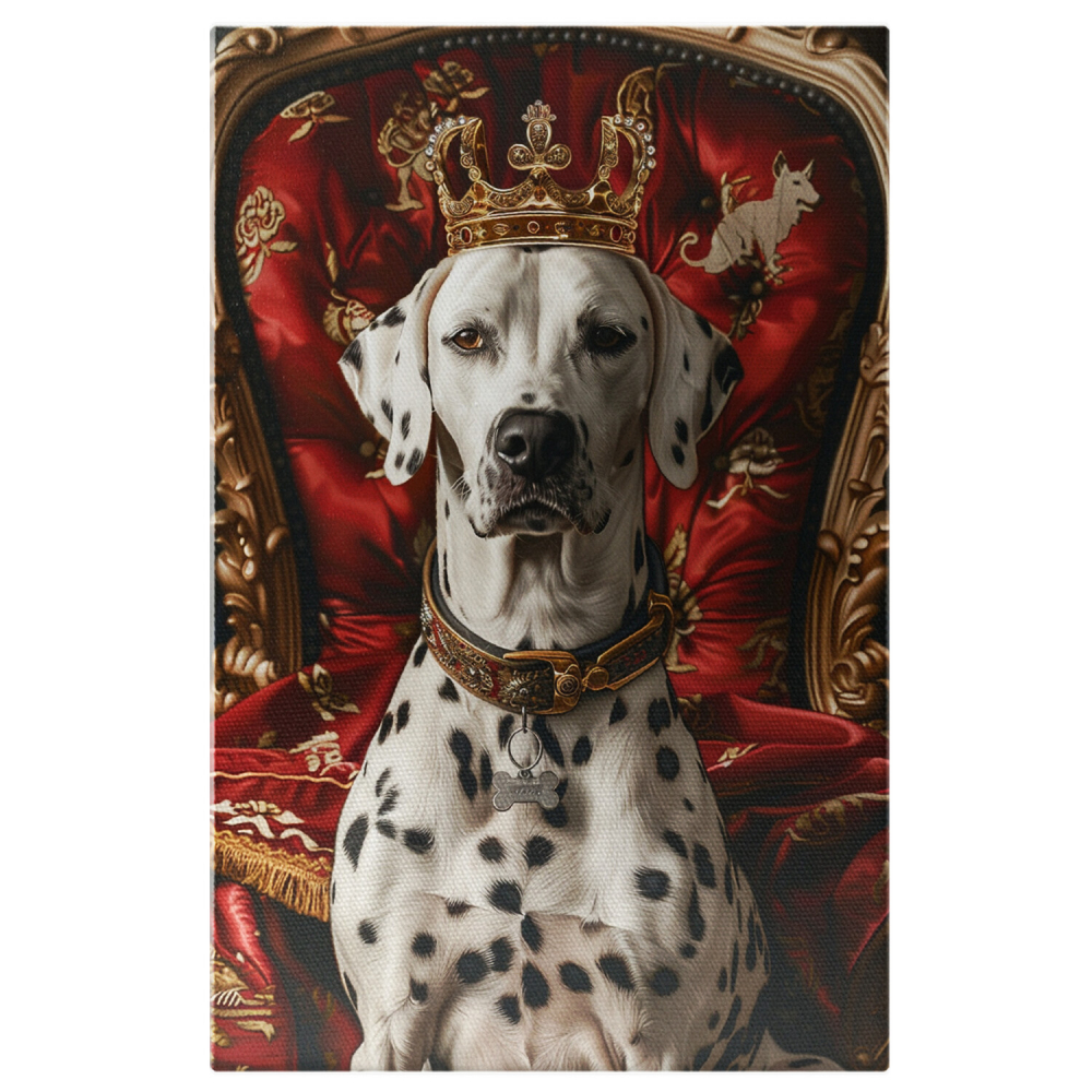 Tablou Canvas Privirea Regelui Dalmatian la Încoronare, Marime 40x25CM [1]