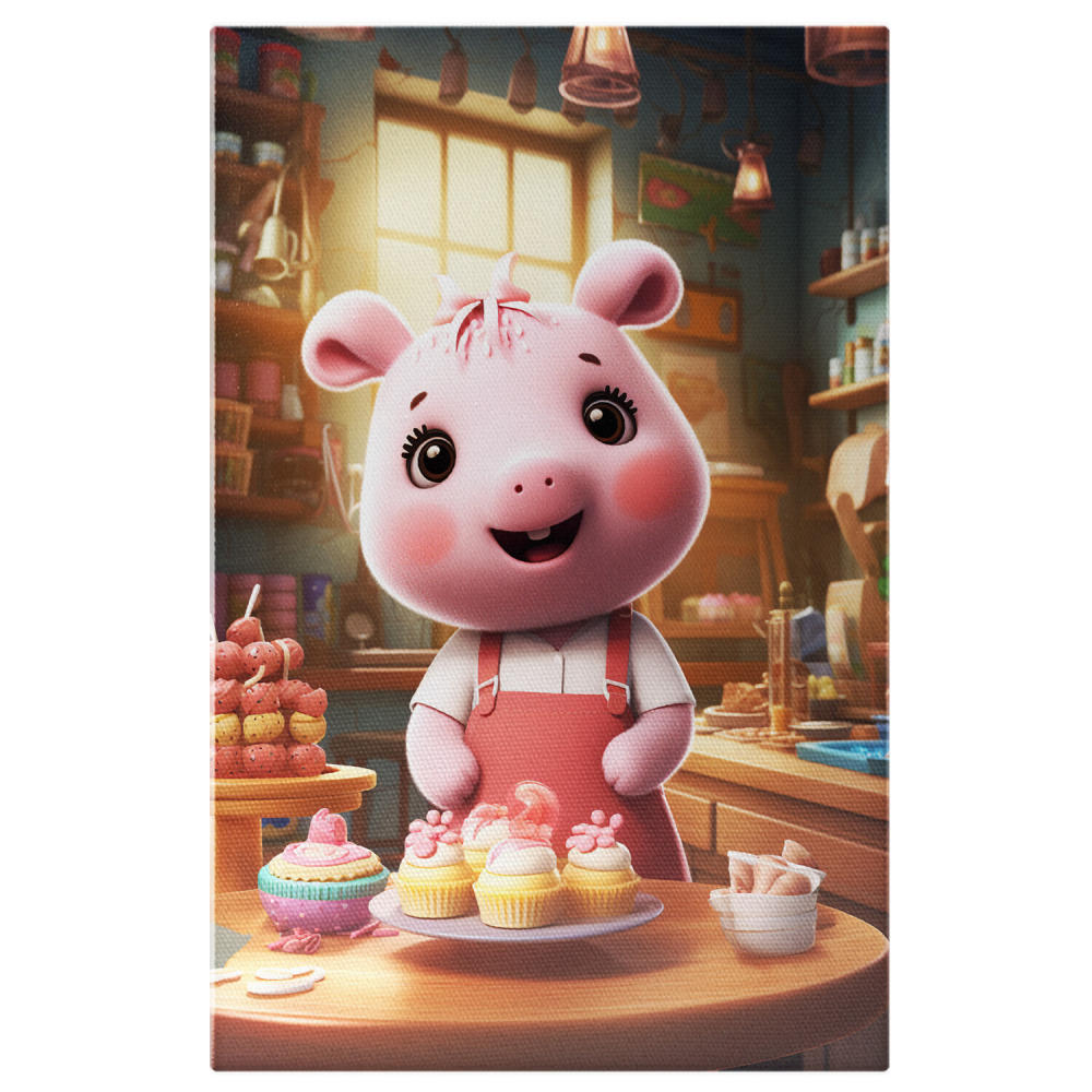 Purceluș și Deserturi - Pictură Digitală pentru Copii, Marime 40x25CM [1]