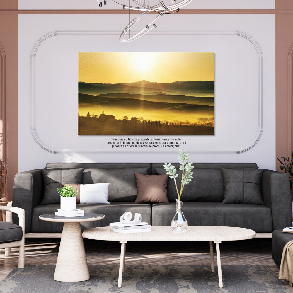 Răsărit Aurit peste Dealurile Întoarse, Marime 40x25CM [3]
