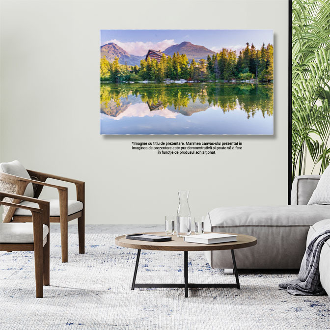 Tablou Canvas: Rasarit de Soare in Mijlocul Naturii, Peisaj Linistit in Slovacia 40x25CM [3]