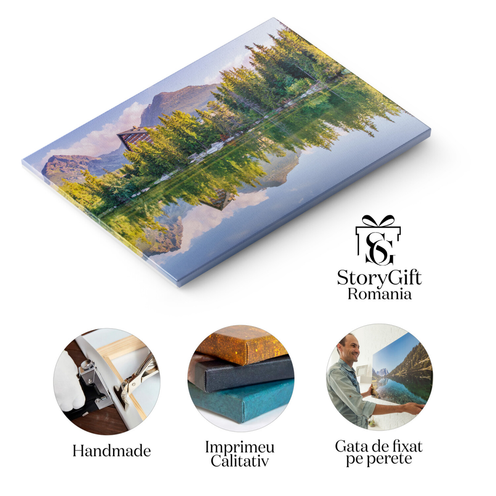 Răsărit de Soare în Mijlocul Naturii - Peisaj din Slovacia, Marime 40x25CM [2]