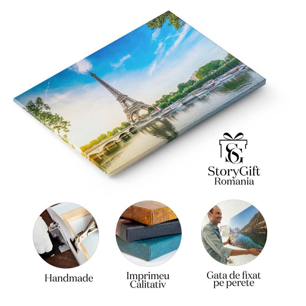 Răsărit de Soare la Trocadero - O Viziune asupra Parisului, Marime 40x25CM [2]