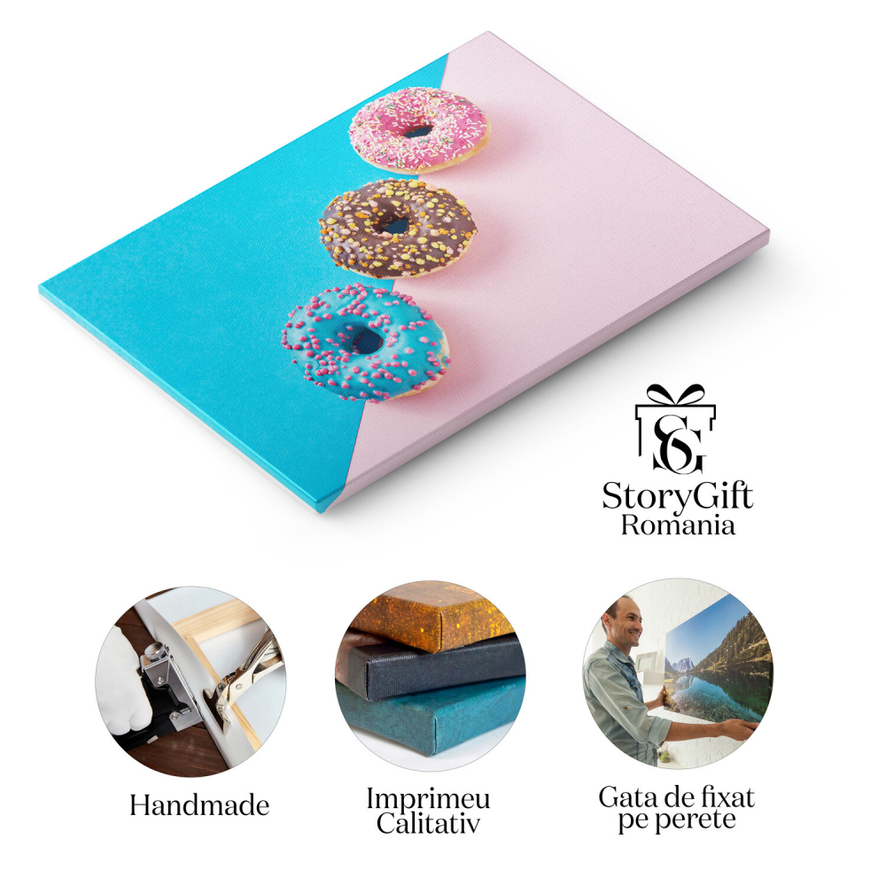 Răsfăț Culinar într-o Imagine Minimalistă: Delicii ce Încântă Simțurile, Marime 40x25CM [2]