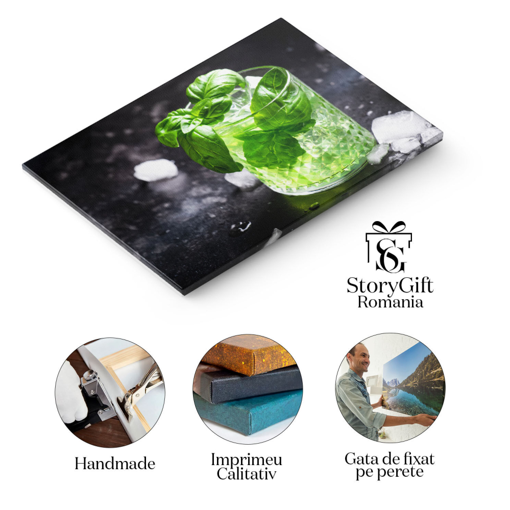 Tablou Canvas - Rasfat Lichid: Cocktail Estival, Arome Proaspete, Senzatie Citrica 40x25CM [2]