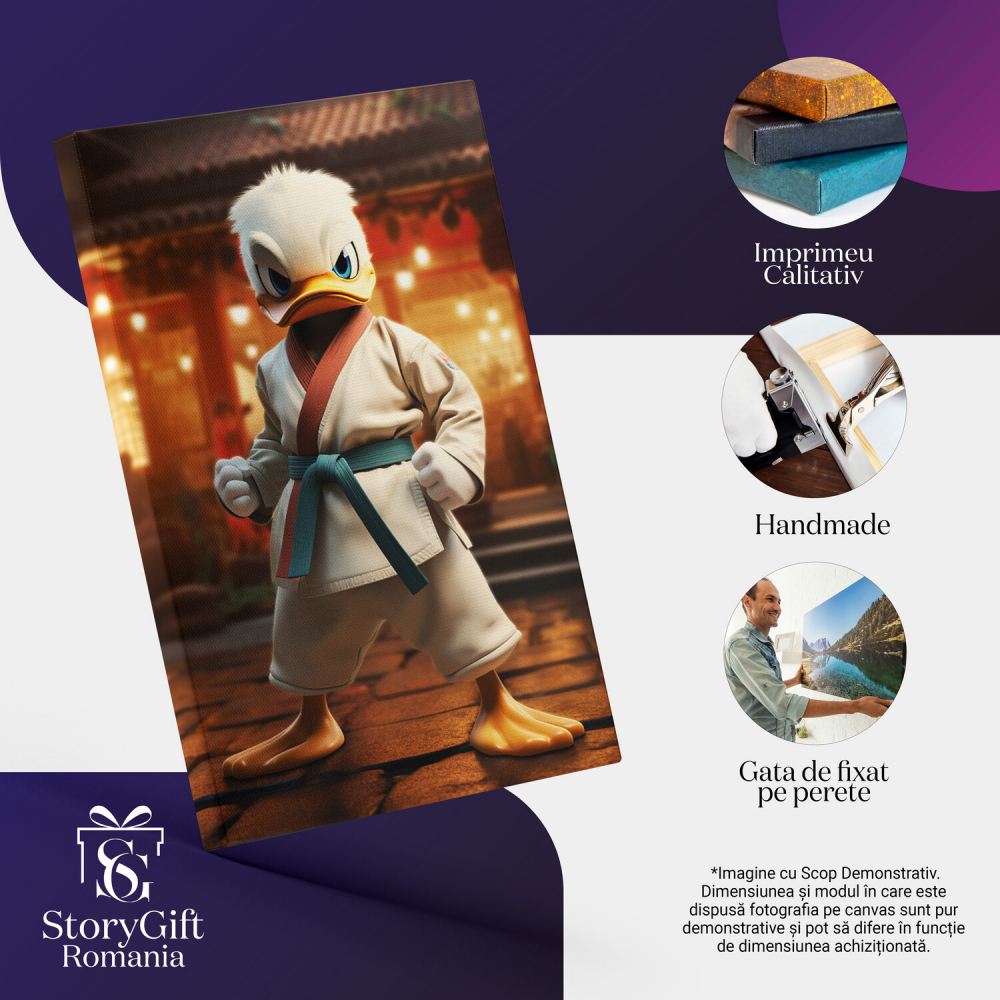 Rățușca Pasionată de Karate - Donald Duck Japonez, Marime 40x25CM [2]