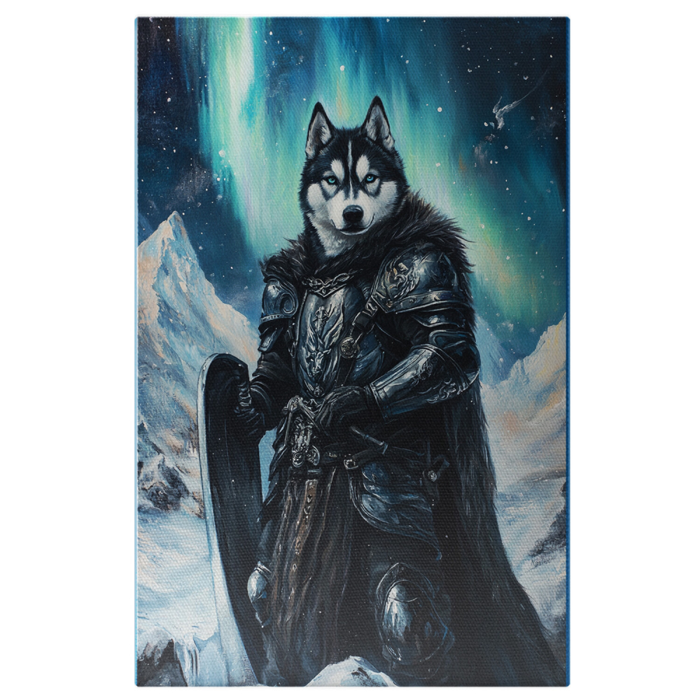  Tablou Canvas Personalizat Războinic La Polul Nord Cu Scut Și Armură MetalicăMarime 40x25CM [1]