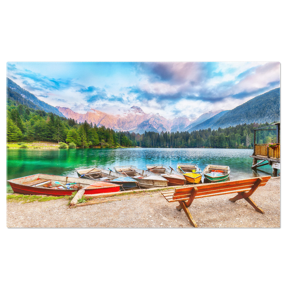 Reflectii la Apusul Lacului Fusine, Marime 40x25CM [1]