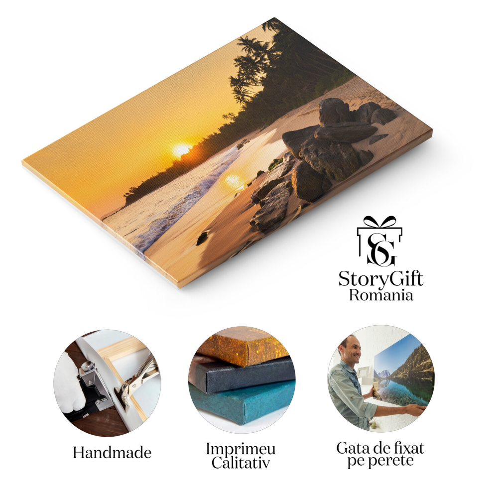 Reflexii de Apus - Peisaj Tropical la Plaja în Thailanda, Marime 40x25CM [2]