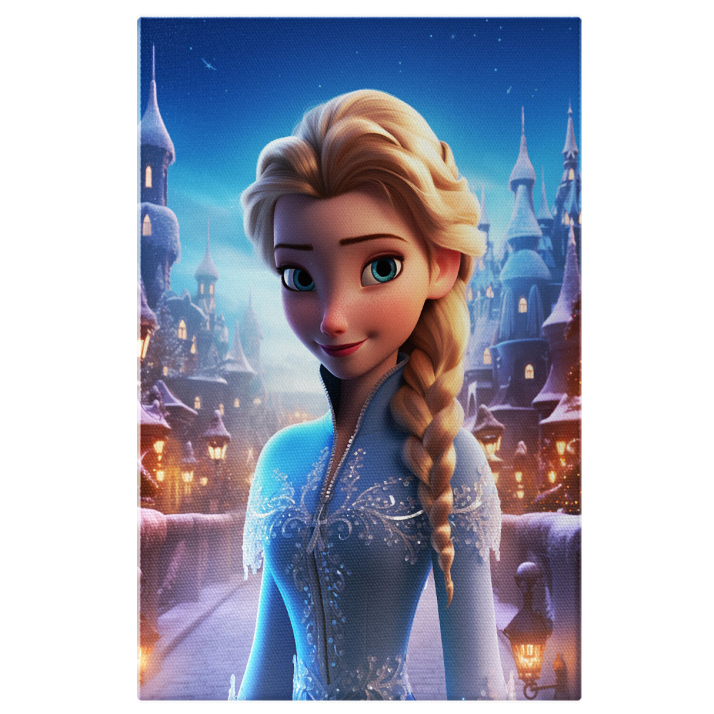 Prințesa Disney Elsa din Regatul de Gheață - Pictură Digitală, Marime 40x25CM [1]