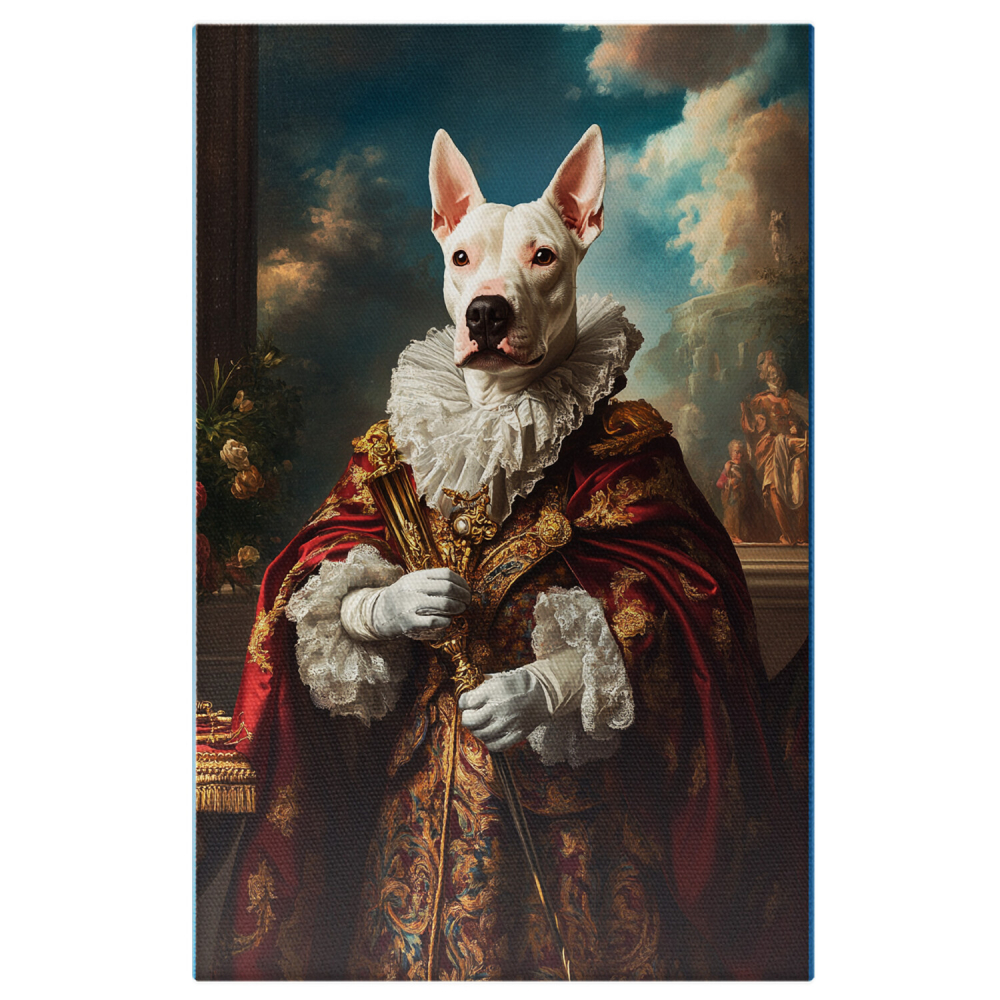  Tablou Canvas Personalizat Rege Regal Cu Haină Roșie Și Detalii AuriiMarime 100x70CM [1]