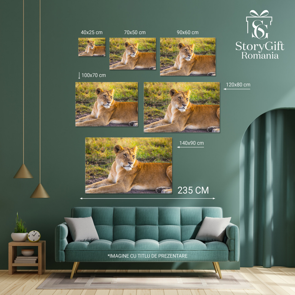 Regină Aleoică în Jungla Safari - Relaxare și Frumusețe, Marime 40x25CM [4]