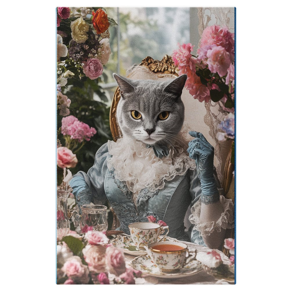 Tablou Canvas Personalizat - Animal Regină în Gradină cu Ceai
Marime 40x25CM [1]