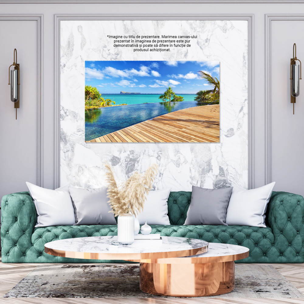 Relaxare de Lux la Piscina unui Resort din Insulele Maldive, Marime 40x25CM [3]