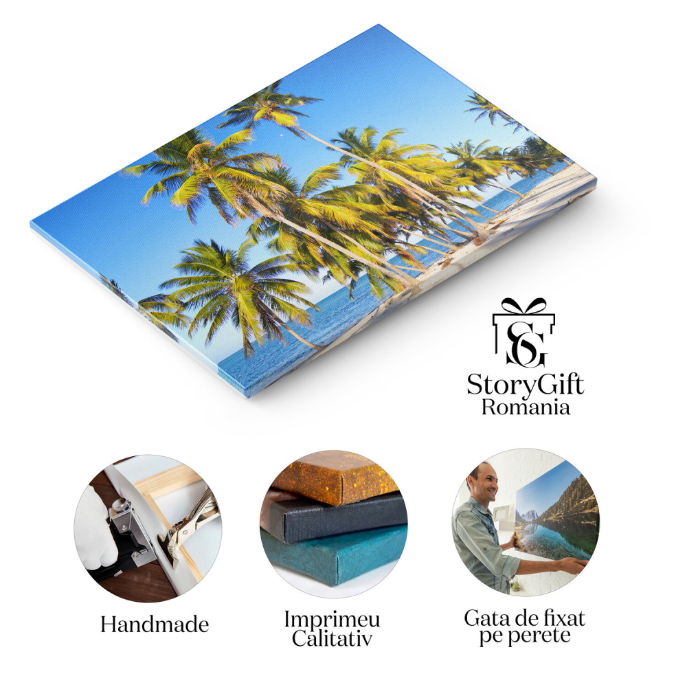 Relaxare pe Plaja Idilică din Republica Dominicană, Marime 40x25CM [2]