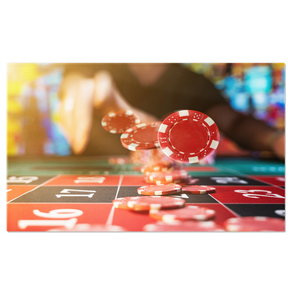 Tablou Canvas: Ruleta Vieții – O Metaforă a Norocului și Deciziilor, Marime 40x25CM [1]