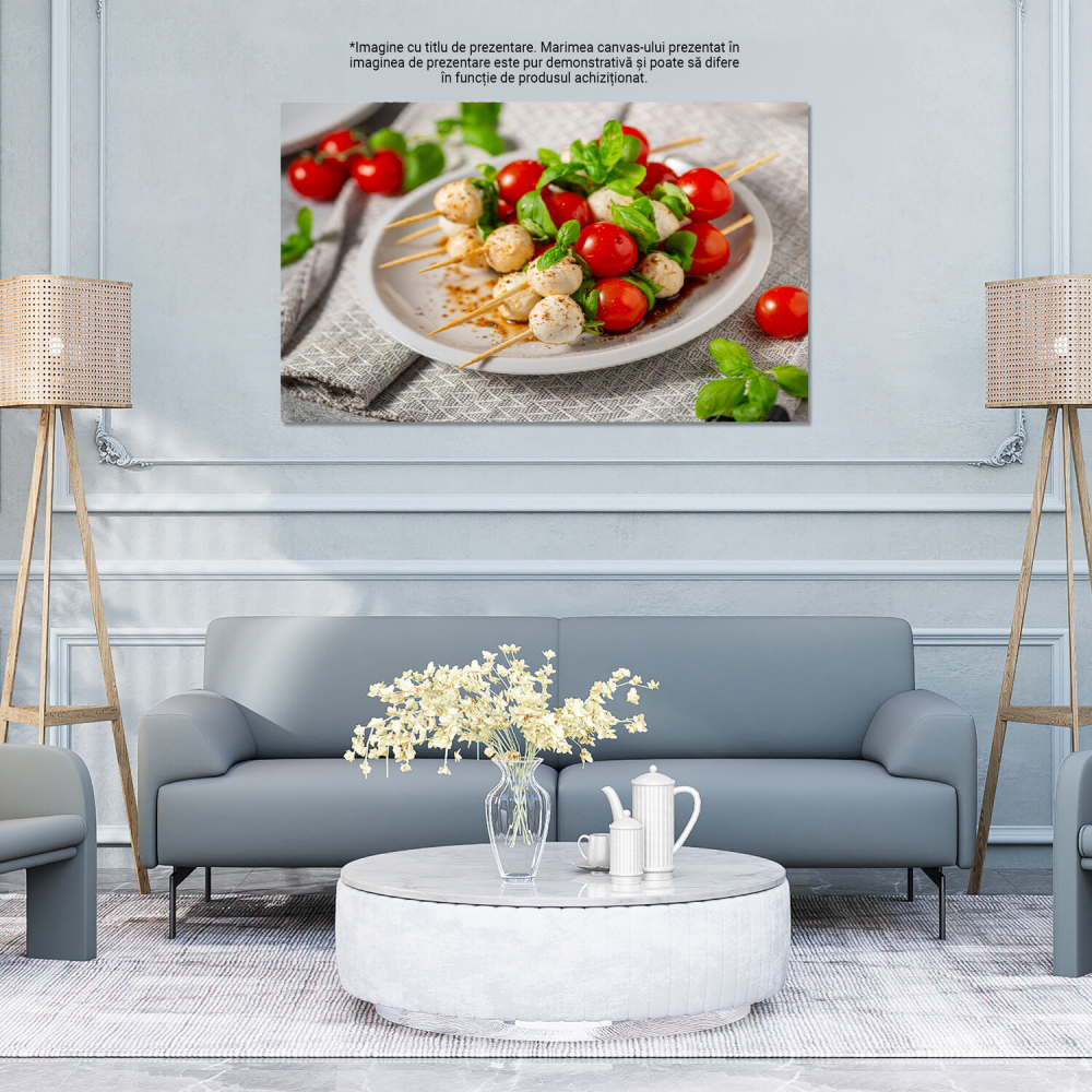 Salata Caprese: Aroma Mediteraneană cu Fresh, Busuioc și Mozzarella, Marime 40x25CM [4]