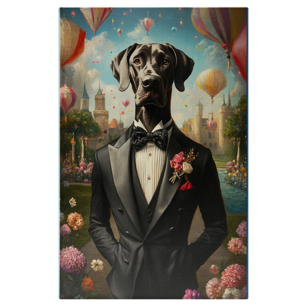  Tablou Canvas Personalizat Valentine's Day Cu Flori Roz Și PapionMarime 40x25CM [1]