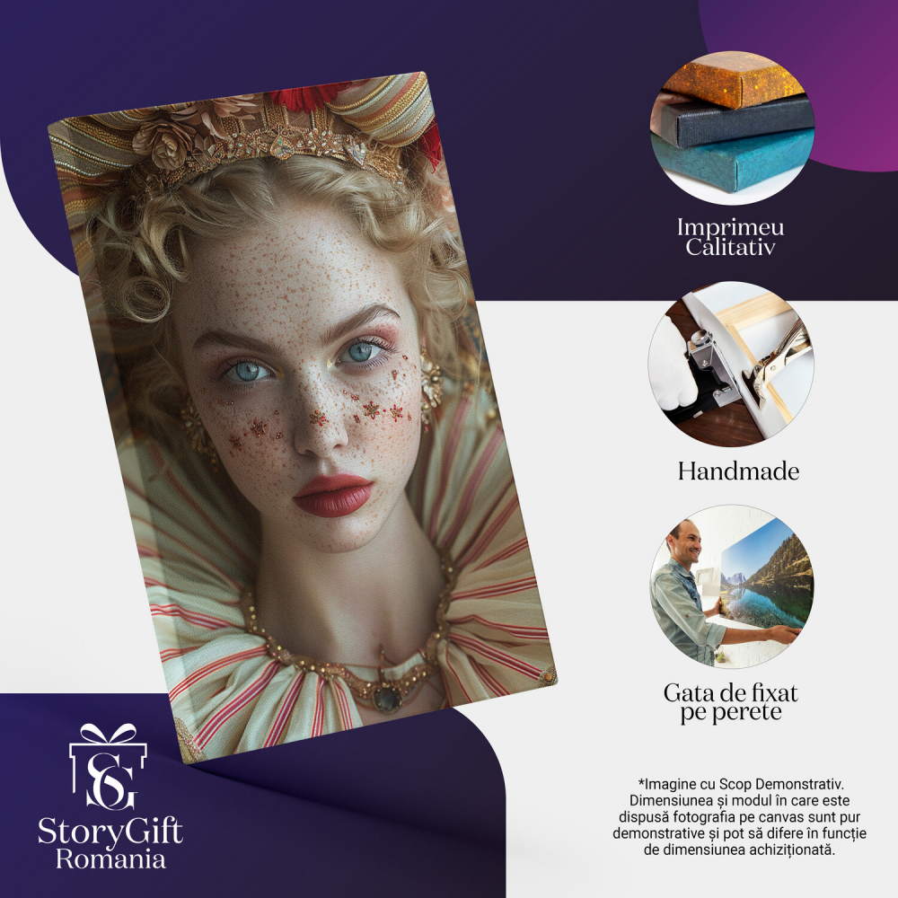 Lady Seductivă cu Pistrui și Pălărie, Marime 40x25CM [2]