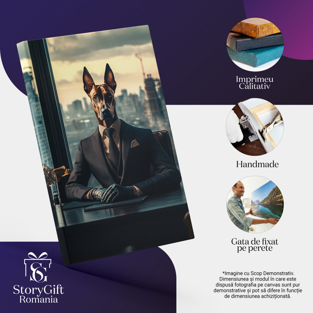  Tablou Canvas Personalizat Costum Business Deasupra OrașuluiMarime 140x90CM [4]