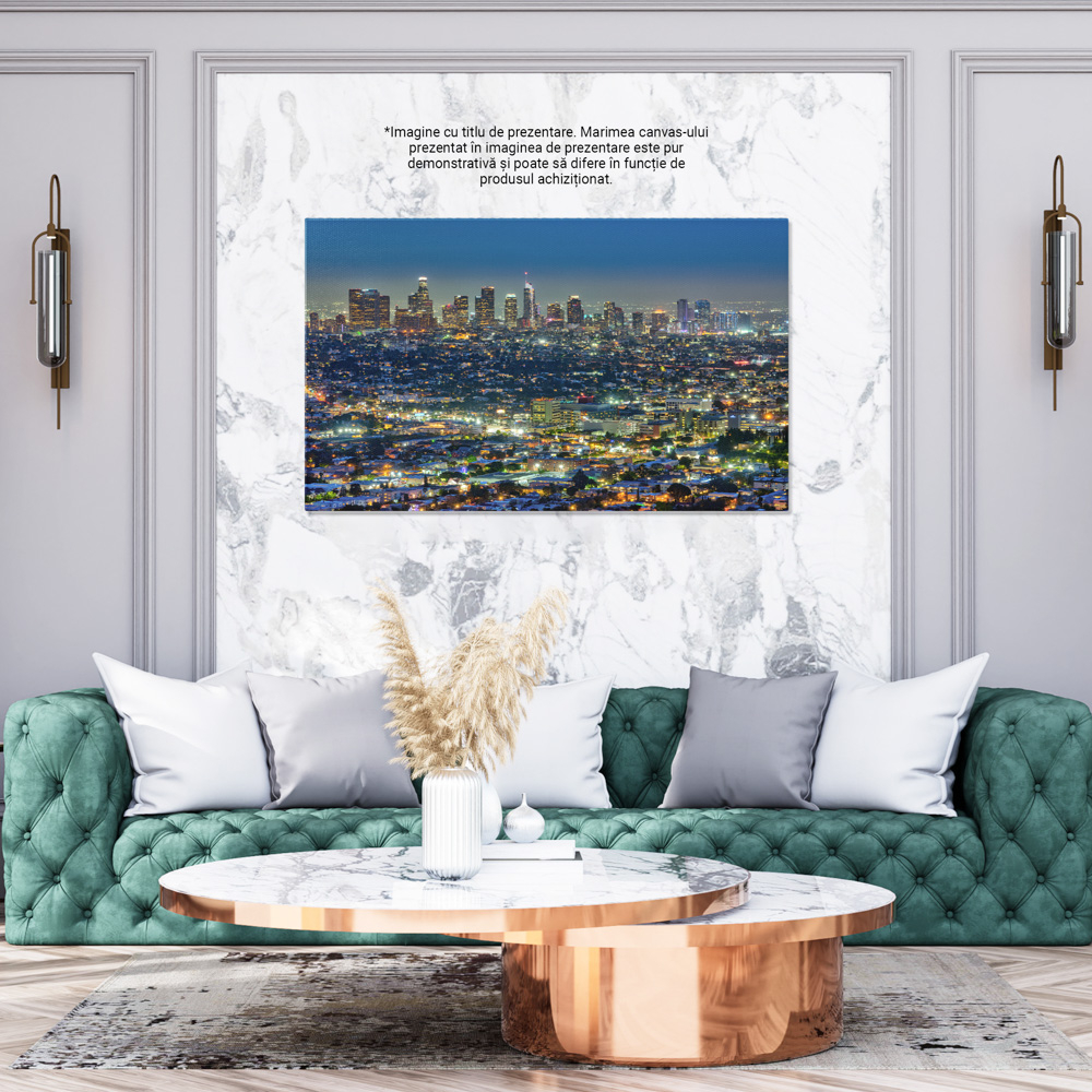 Tablou Canvas Silueta orasului Los Angeles, California, skyline, urban, peisaj urban, America 120x80CM [4]