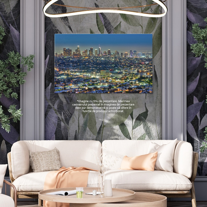 Tablou Canvas Silueta orasului Los Angeles, California, skyline, urban, peisaj urban, America 40x25CM [3]