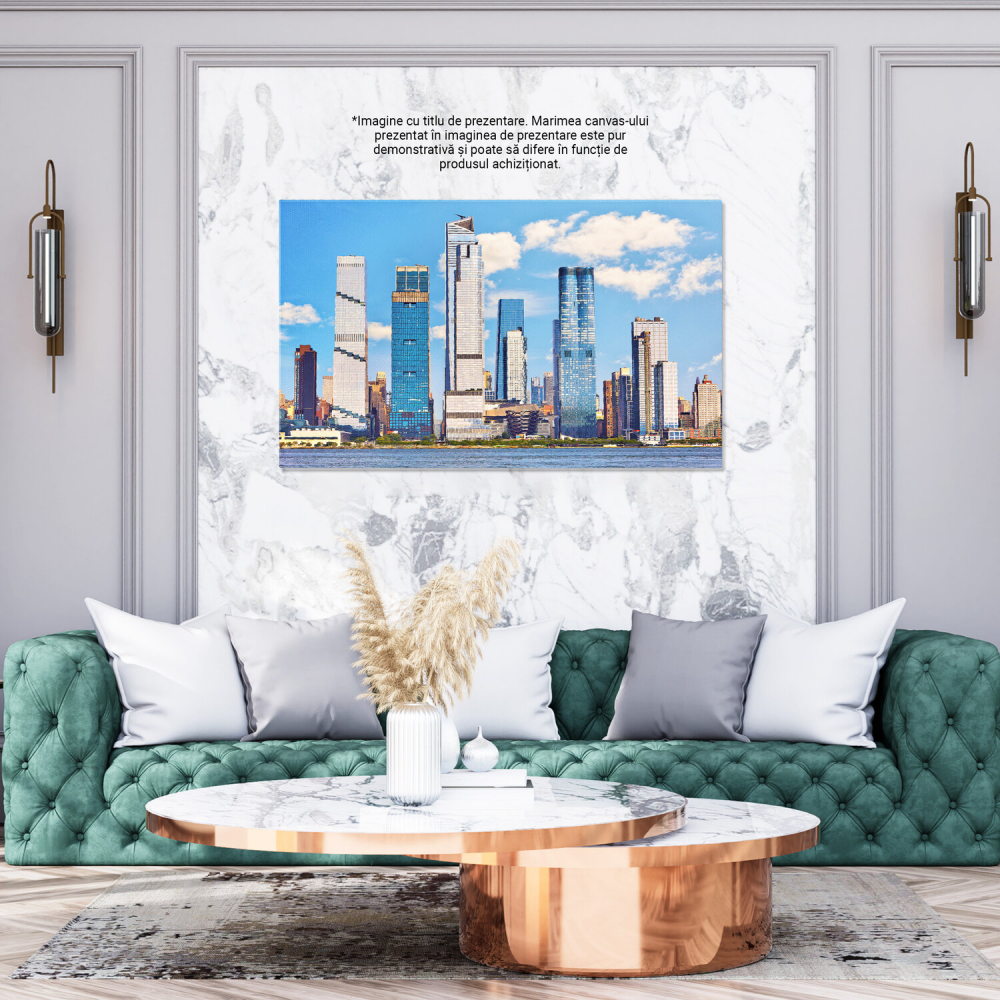 Tablou Canvas: Skyline-ul Midtown Manhattan - O Privire Asupra Modernității din NYC, Marime 40x25CM [3]