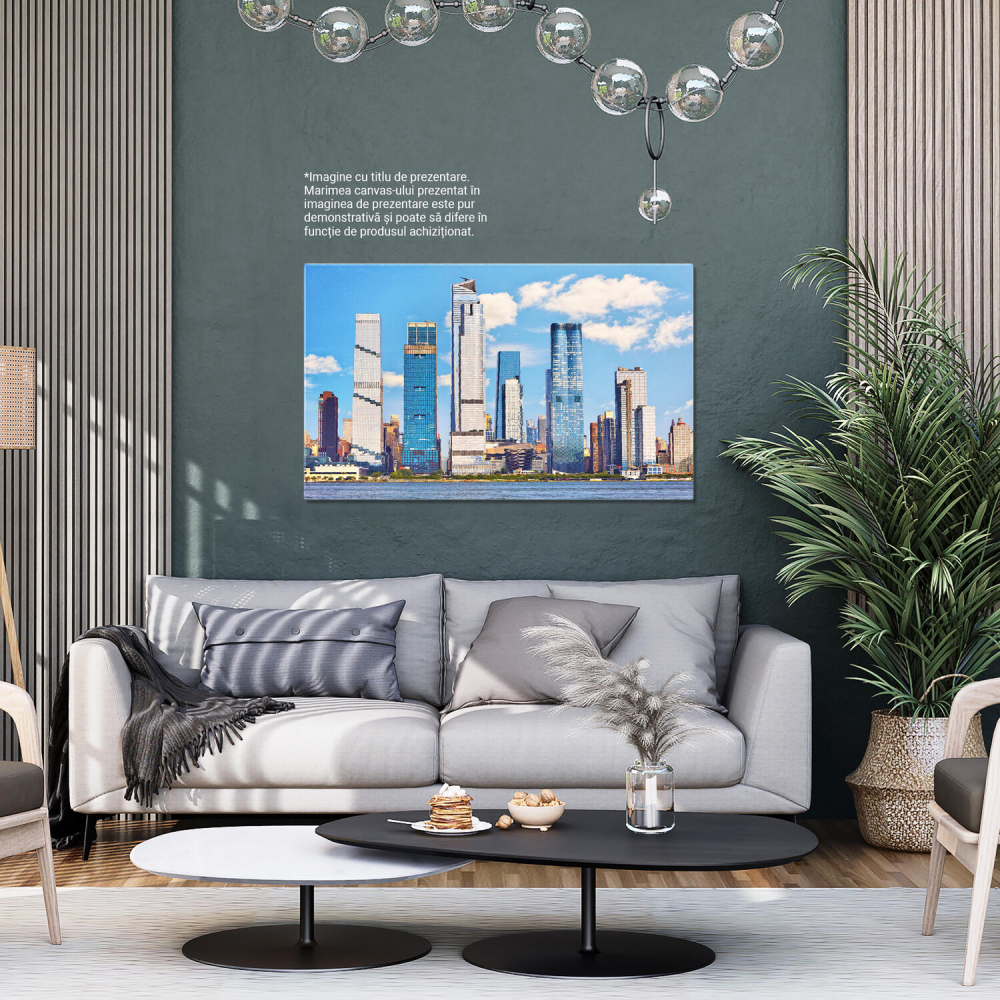Tablou Canvas: Skyline-ul Midtown Manhattan - O Privire Asupra Modernității din NYC, Marime 40x25CM [4]