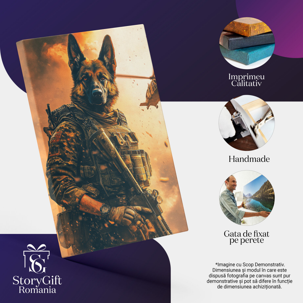 Tablou Canvas Personalizat Soldat În Armata
Marime 40x25CM [4]