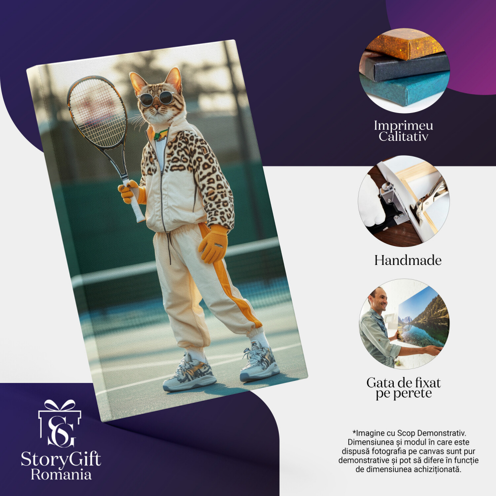  Tablou Canvas Personalizat Sportiv Pe Teren De Tenis Cu Animal Print




Marime 40x25CM [4]