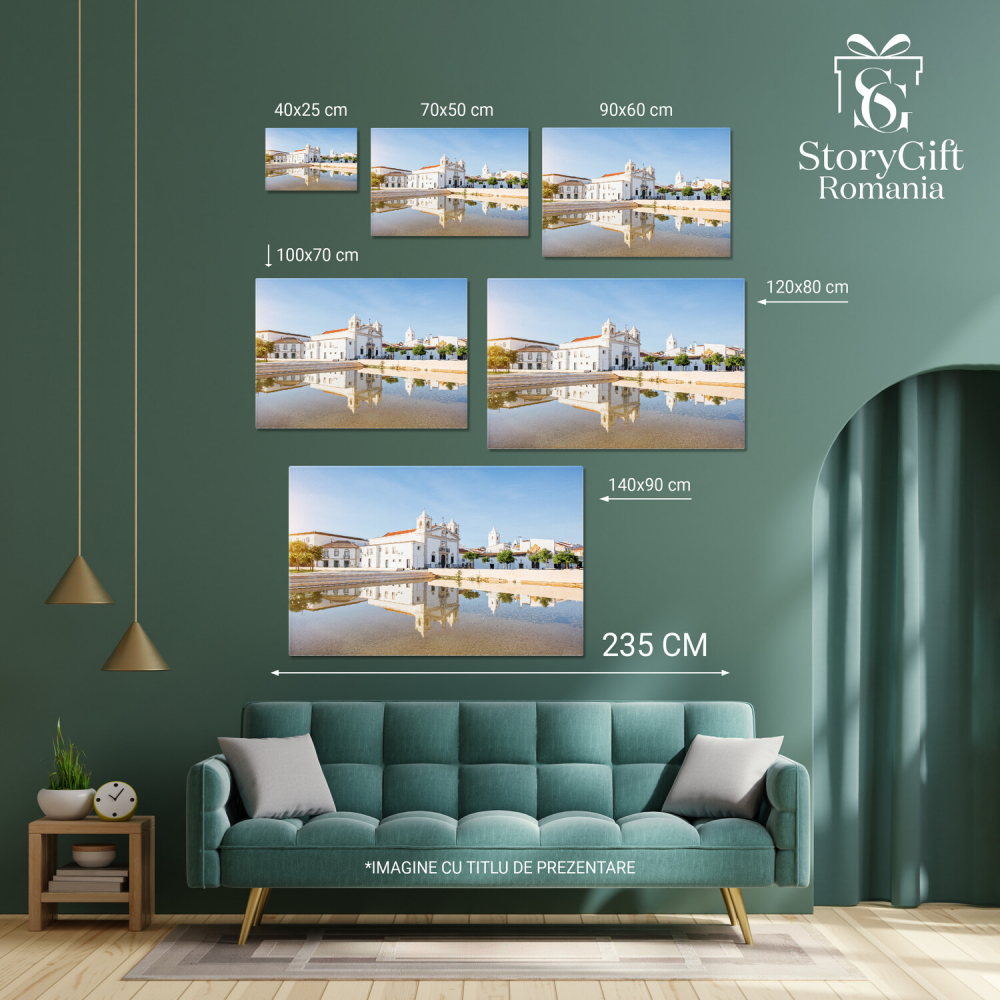 Staunea Veche Lagos din Portugalia – Biserica Albă și Clădiri Istorice, Marime 40x25CM [4]