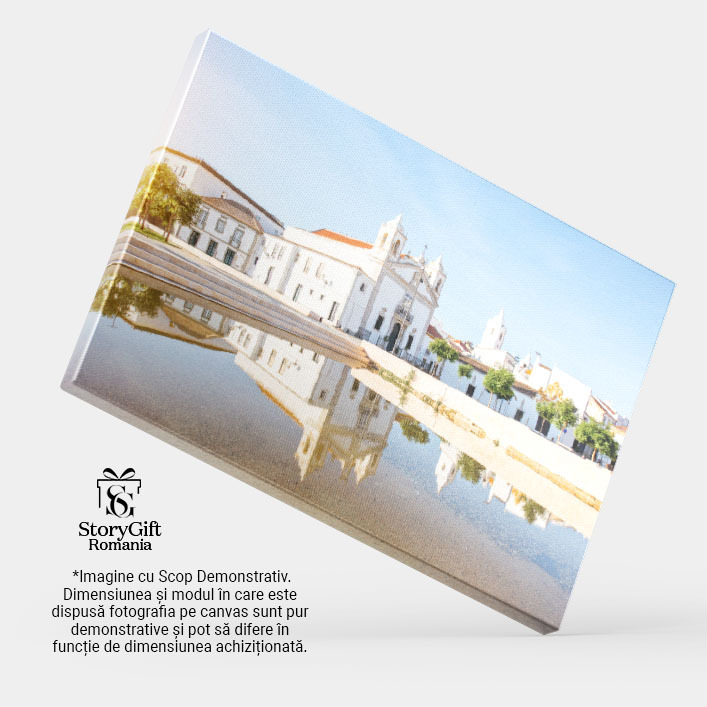 Tablou Canvas Staunea Veche Lagos din Portugalia, Algarve, oras, biserica, alb, vechi, cladire, calatorie 2639 40x25CM [4]