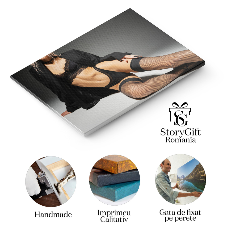 Stil și Senzualitate - Eleganță în Negru, Marime 40x25CM [2]