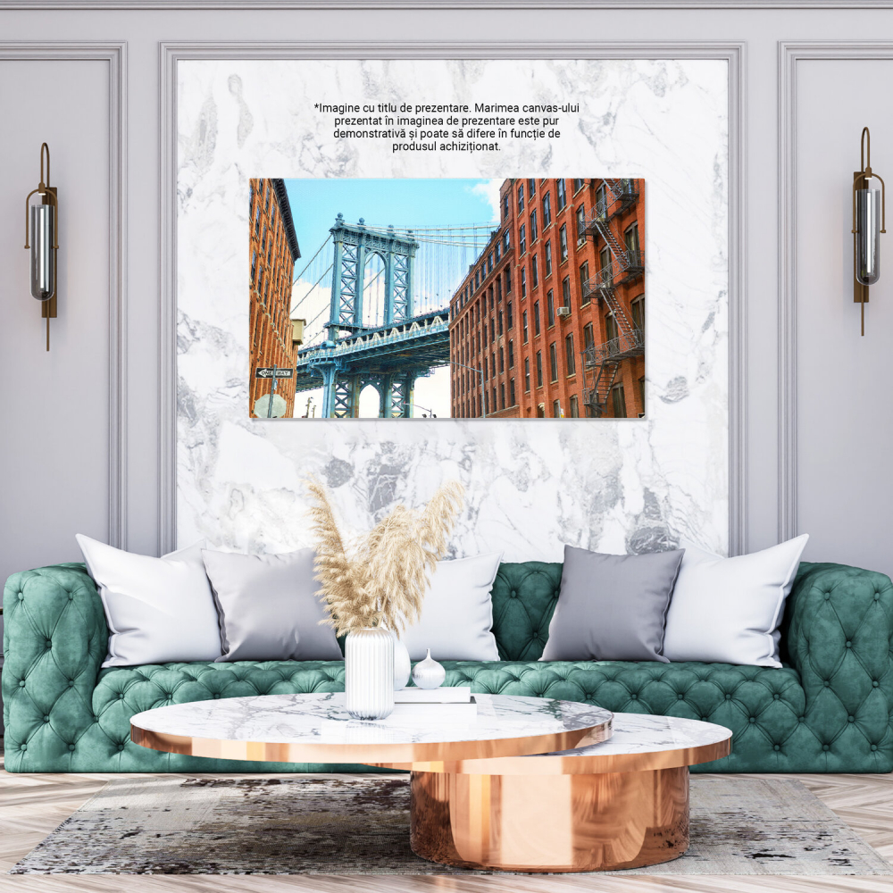 Tablou Canvas: Strada din DUMBO - Urbanism la Apus, Marime 40x25CM [3]