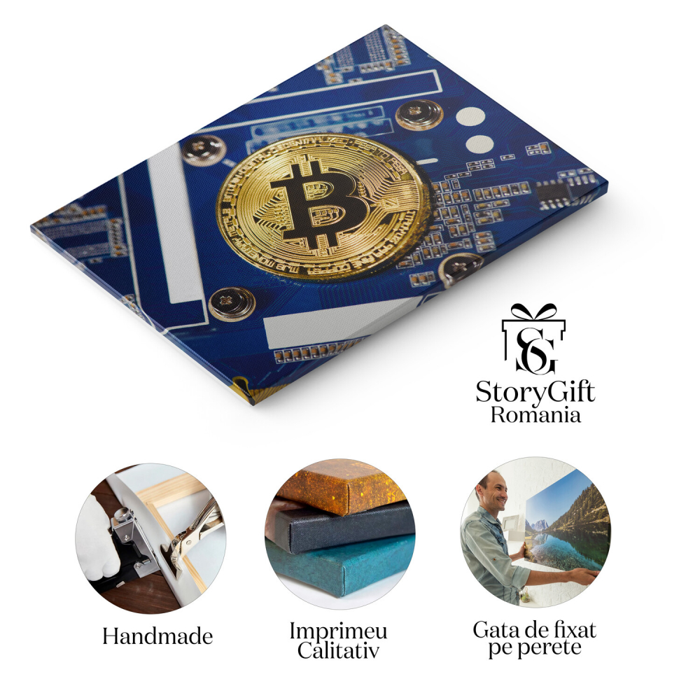 Tehnologia Criptomonedelor: Bitcoin și Plăci de Bază Electronice, Marime 40x25CM [2]