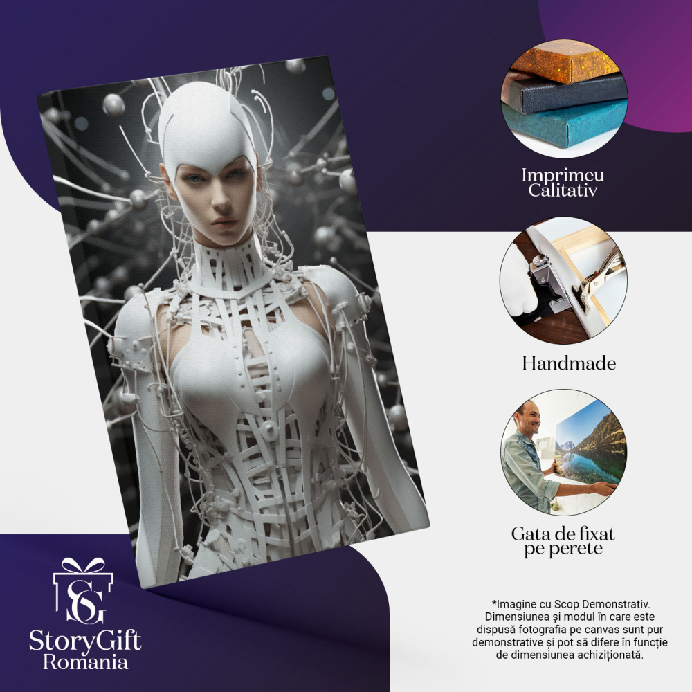 Tablou Canvas: Tehnologia elegantei  Lucrari de arta,  Design vestimentar, Fotomodel, Fotografie ,  Pictura Digitala 40x25CM [3]