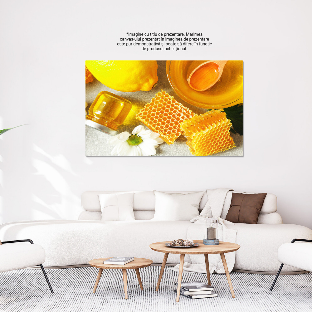 Tablou Canvas: Terapie cu Arome - Revigorare cu Ghimbir și Miere, Marime 40x25CM [3]