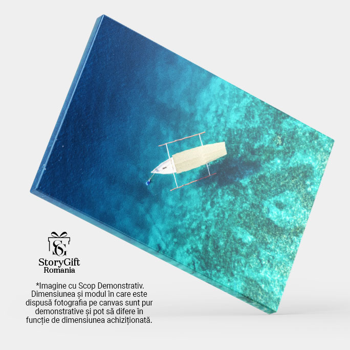 Tablou Canvas Textura de Apa Albastra Panorama de Vara apa, textura, vara, ocean, natura 899 40x25CM [4]