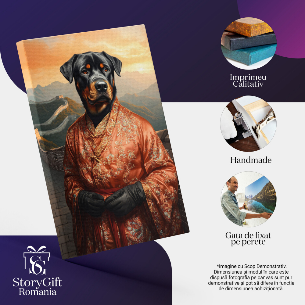 Tablou Canvas Personalizat - Animal în Ținută Thailandeză pe Zidul Chinezesc
Marime 40x25CM [4]