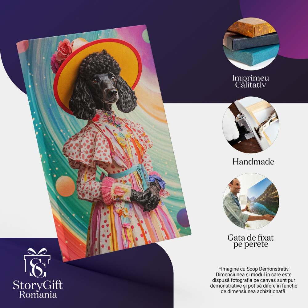 Tinuta Roz cu Buline - Pălărie Portocalie și Flori
Marime 40x25CM [4]