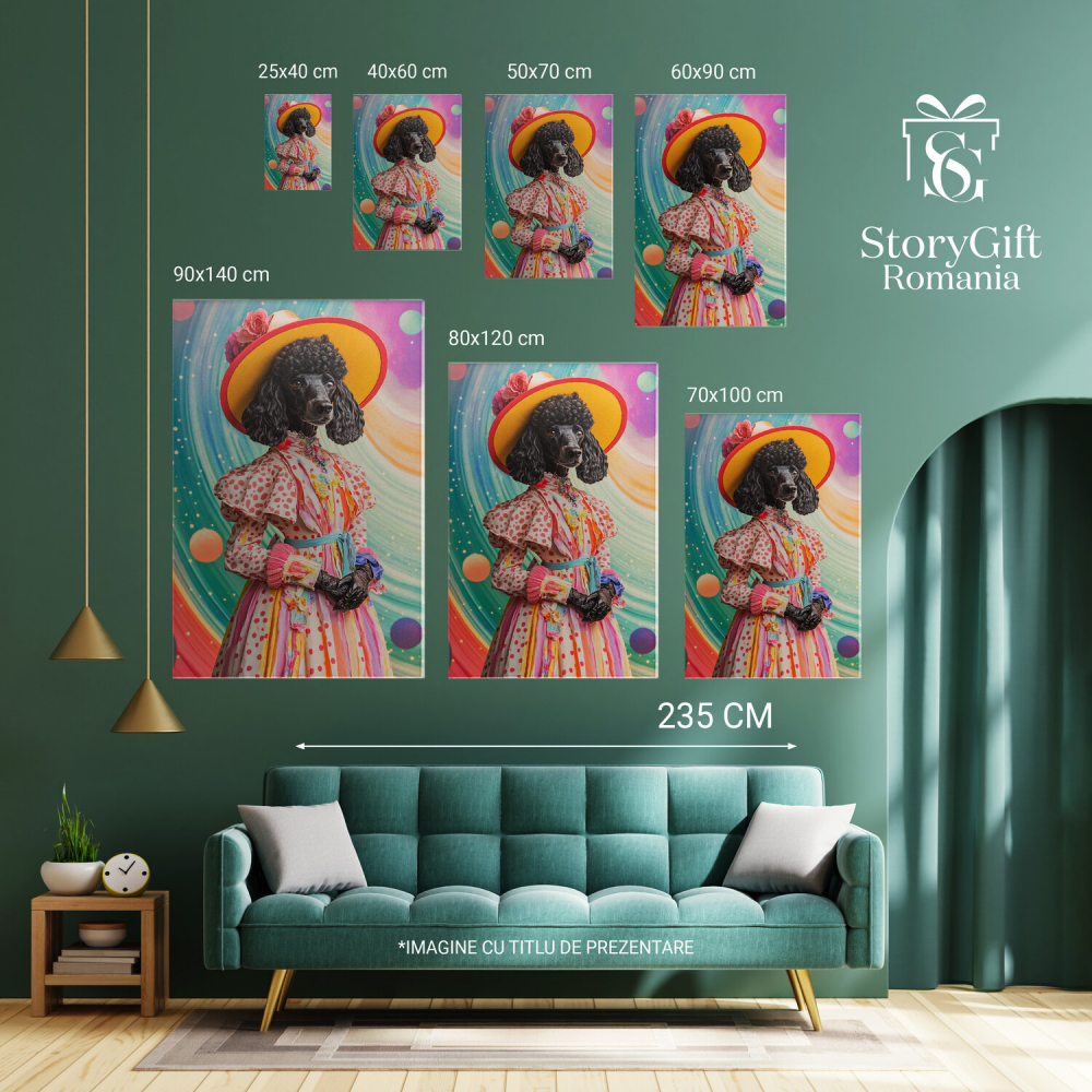 Tinuta Roz cu Buline - Pălărie Portocalie și Flori
Marime 40x25CM [6]