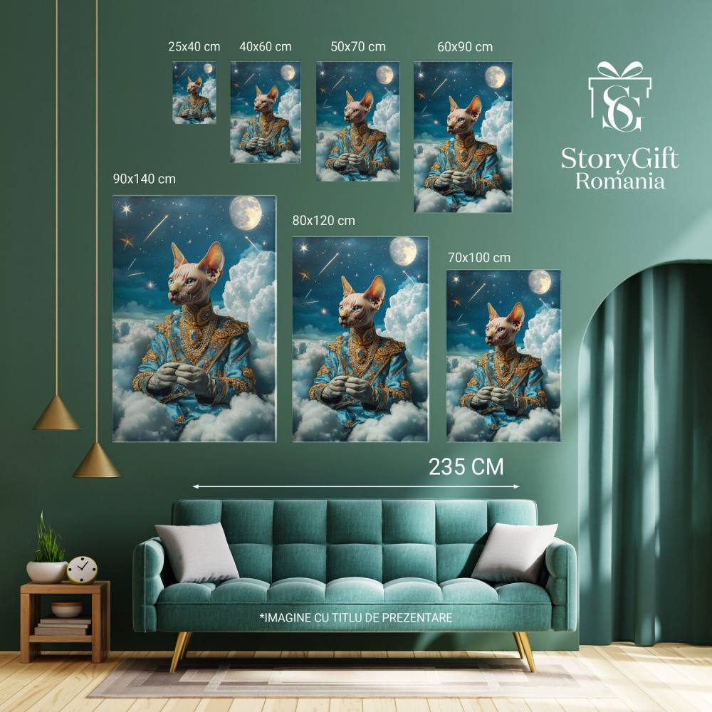 Faraon Regal cu Medalion Albastru și Lună Plină




Marime 70x50CM [6]