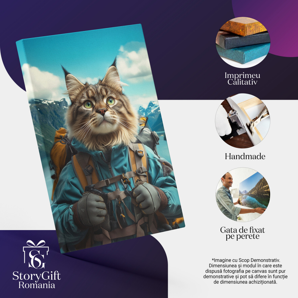 Tablou Canvas Personalizat Ținută de Munte cu Rucsac și Lac Albastru
Marime 40x25CM [4]