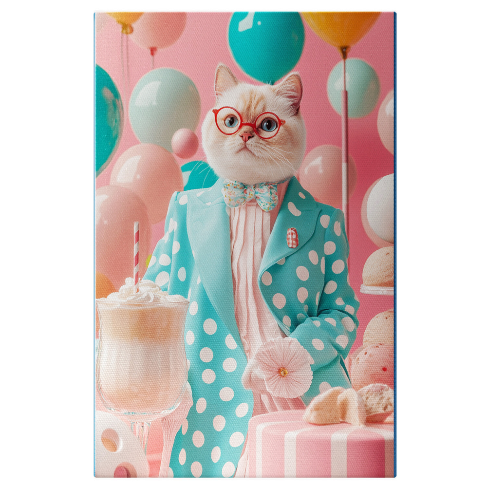 Sărbătoare cu Animalul Tău - Baloane Colorate și Papion Floral
Marime 40x25CM [1]