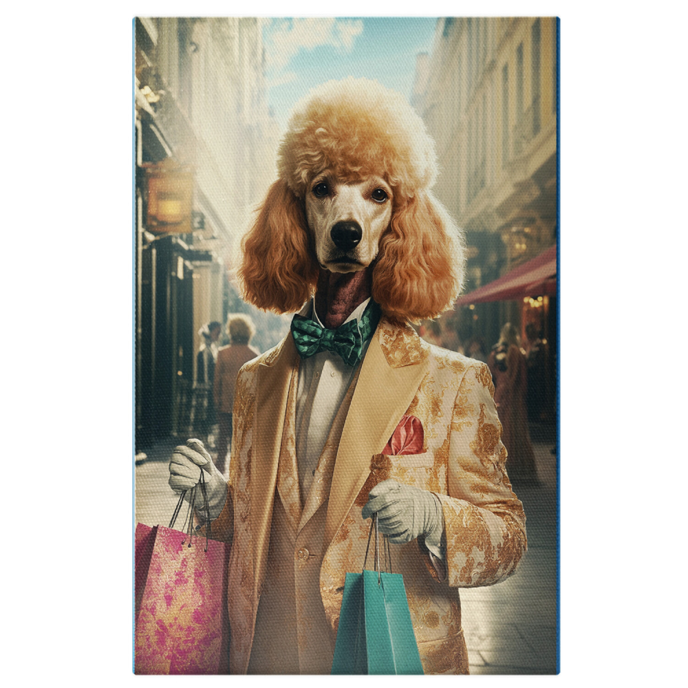  Tablou Canvas Personalizat Ținută Elegantă Galbenă Cu Papion Verde Și Mănuși AlbeMarime 140x90CM [1]