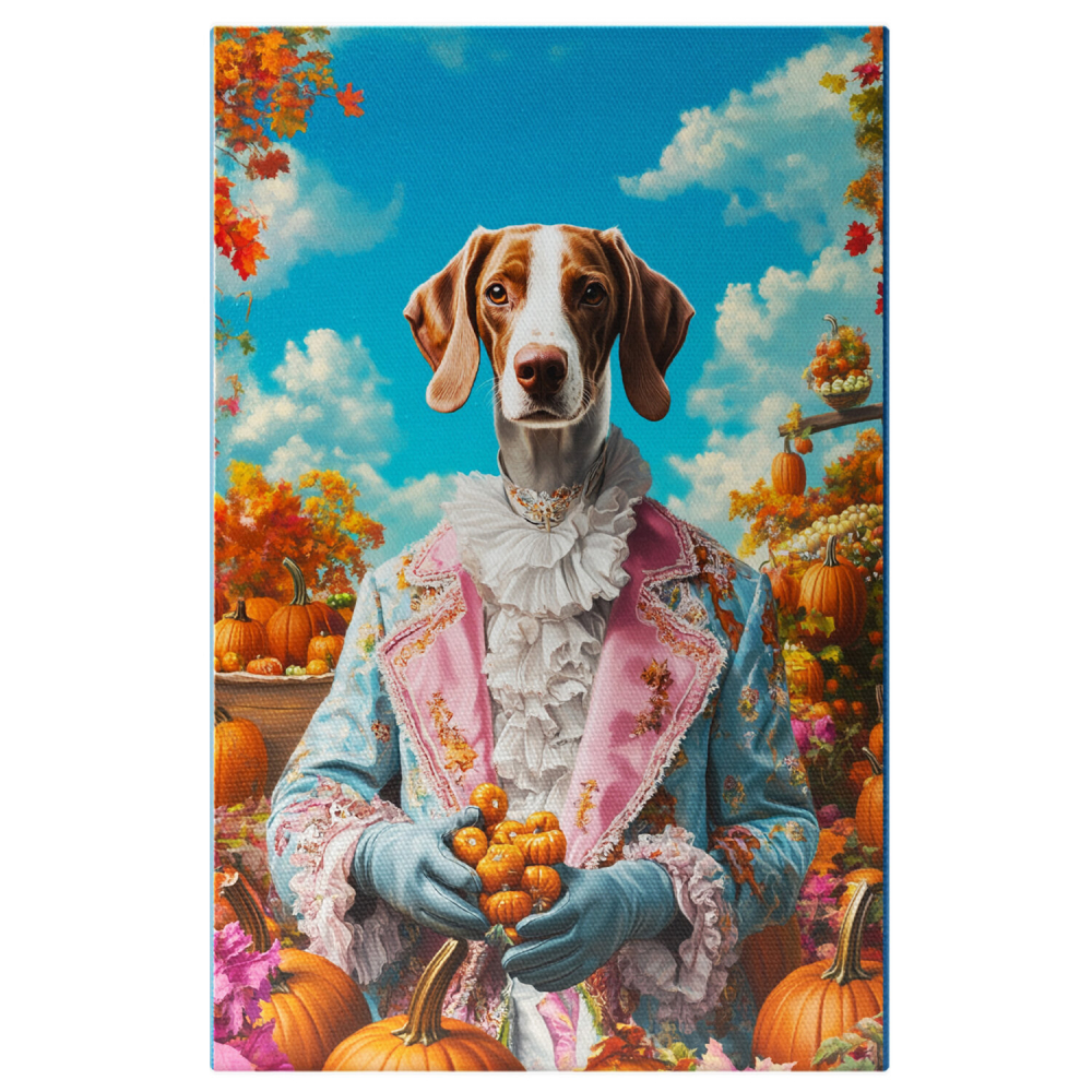  Tablou Canvas Personalizat Ținută Regală Cu Guler Ruff Și Dovleci De HalloweenMarime 40x25CM [1]